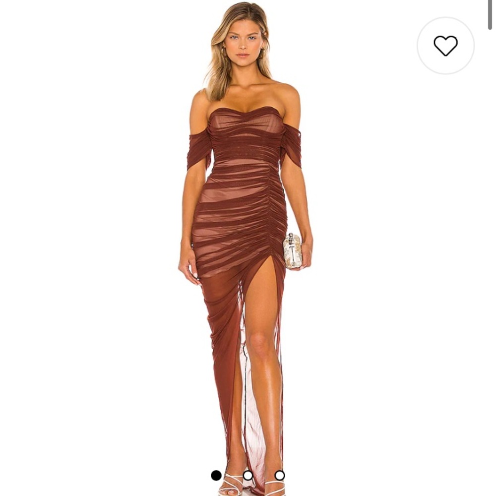 Dita Mesh Gown in Chocolate & Nude
Nookie